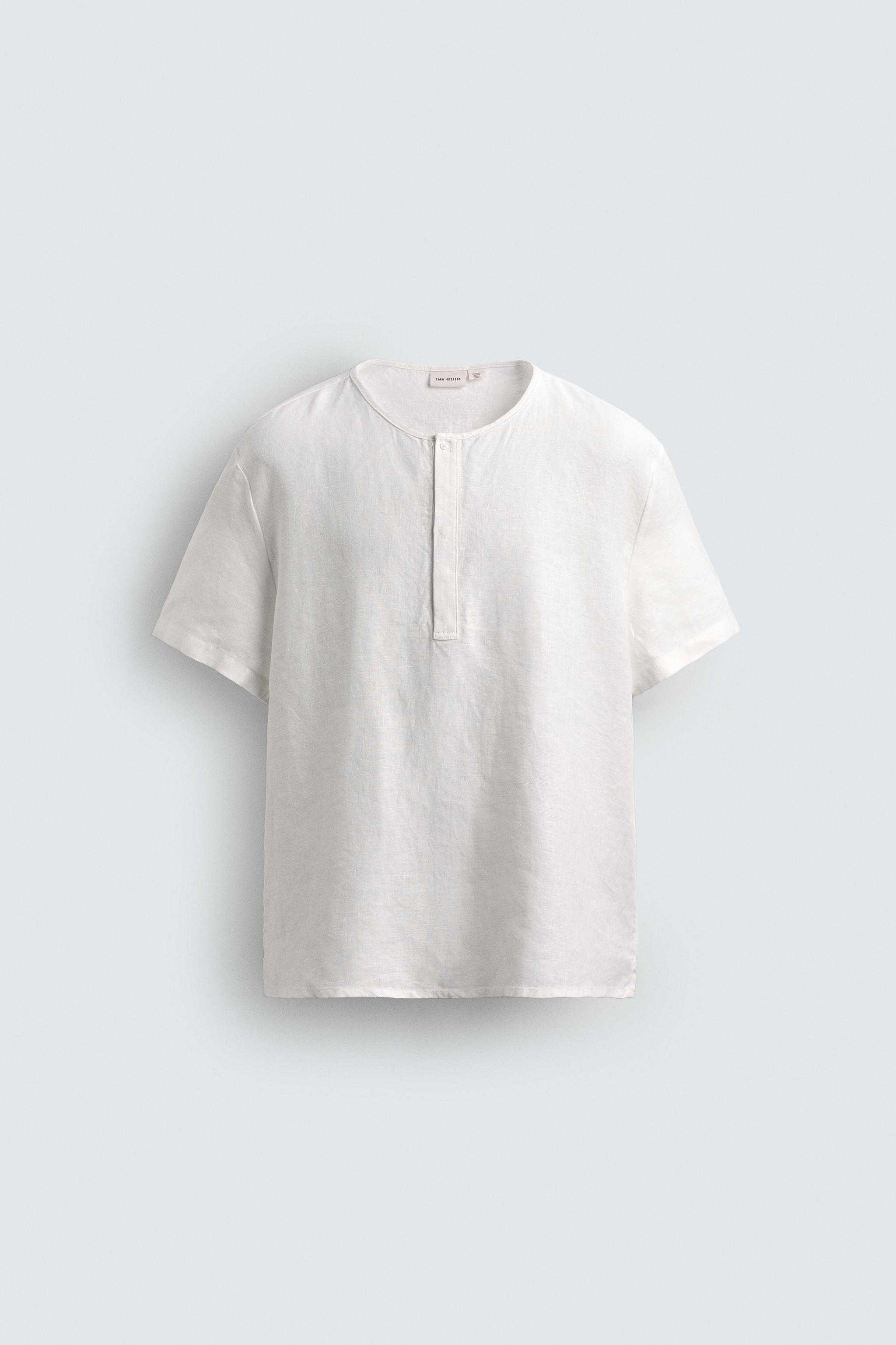 SHORT SLEEVE HEMP HENLEY SHIRT